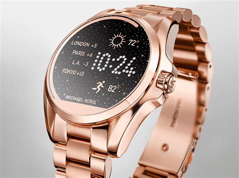 michael kors watch smart rose gold|Michael Kors bradshaw smartwatch gold.